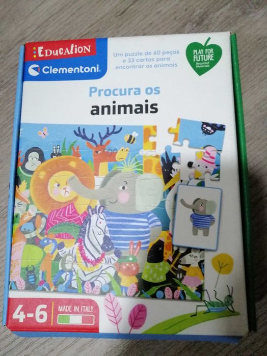 Procura os Animais (Puzzle), Clementoni, 4 anos