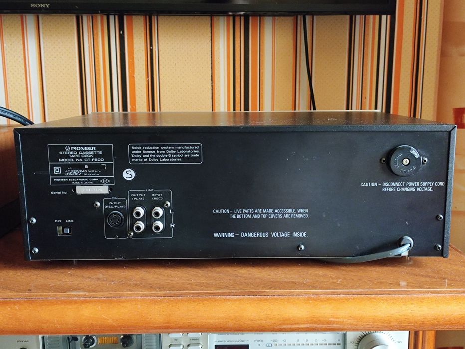 Pioneer CT-F600 stereo, Blue Line, винтаж, видео работы