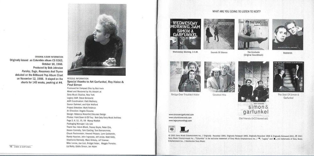 Simon & Garfunkel - - - - - Parsley, Sage, Rosemary and Thyme - - - CD