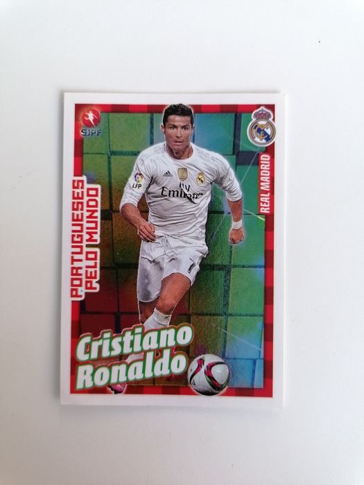 Cromo 399 do Cristiano Ronaldo edição 2015-16 da Panini