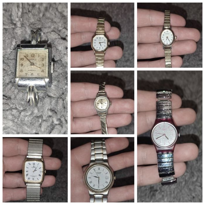 Наручні годинники (вінтаж, класика, Swatch, Lorus) Ціни різні