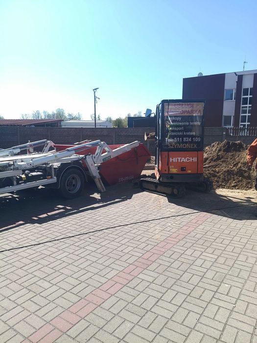 Przecieki kretem Instalacje gazowe.Koparka łancuchowa