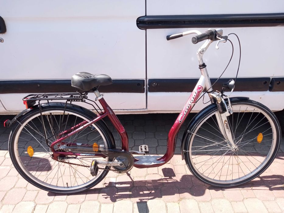 Rower miejski damski CANOGA CITY300 3BIEGI ,AMORTYZATOR , 28 CALI