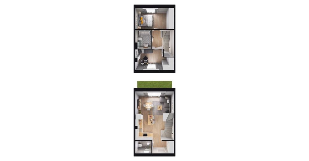 3-pokojowy dom 62m2 Bezpośrednio