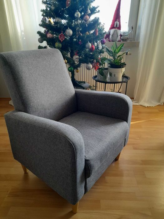 Sprzedam fotel szary jak nowy