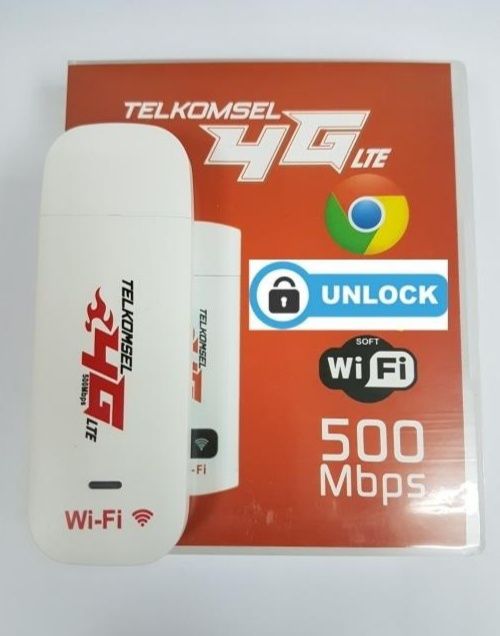 Router TELKOMSEL 4G LTE 500Mbps p/cartão SIM
