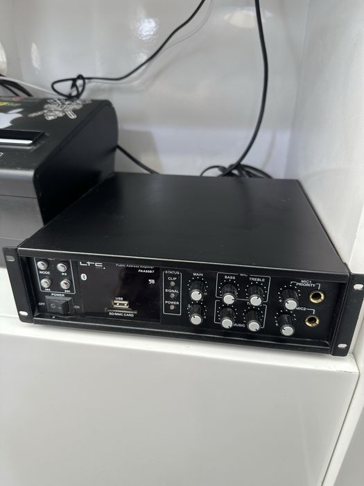 G-PAA80BT :Amplificador 4 canais 100V/70V/8/4OHM 220V 80W USB/BT IBIZA