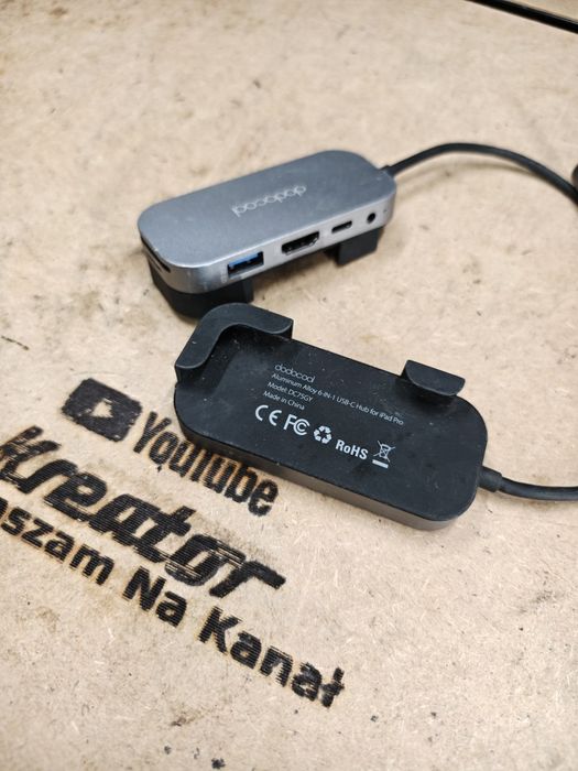 Aluminiowy Hub 6-w-1 USB-C do iPad Pro | HDMI, USB 3.0, Czytnik kart | NOWY
