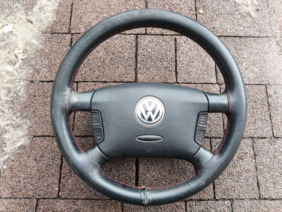 Kierownica Skóra Multifunkcja VW Golf 4 Bora Passat B5 Sharan
