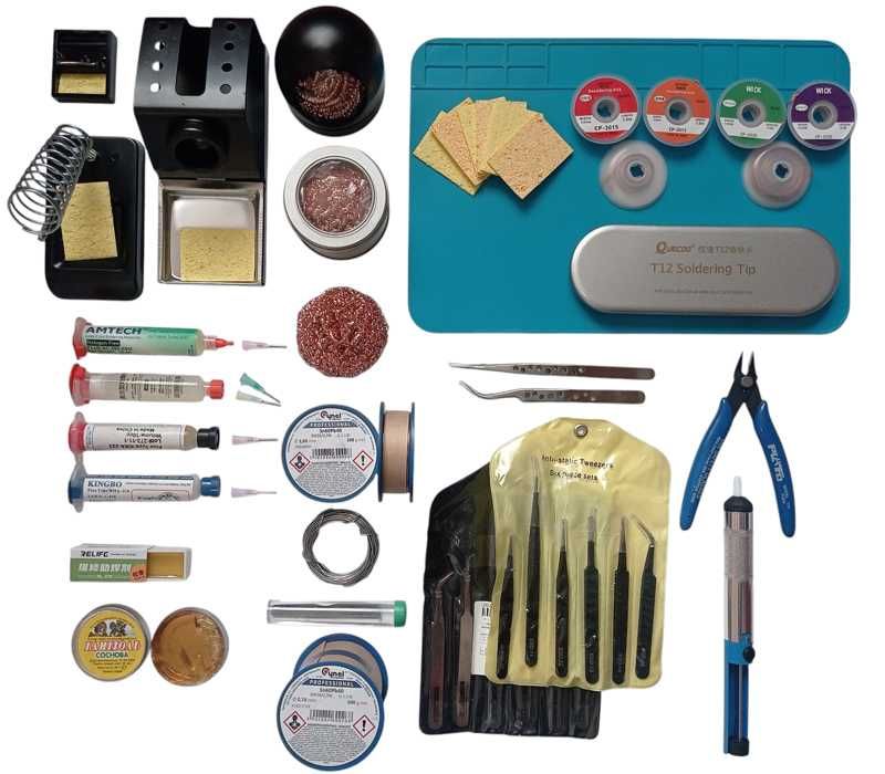 Паяльна станція Lefavor T12+ на жалах Т12, два жала в комплекті