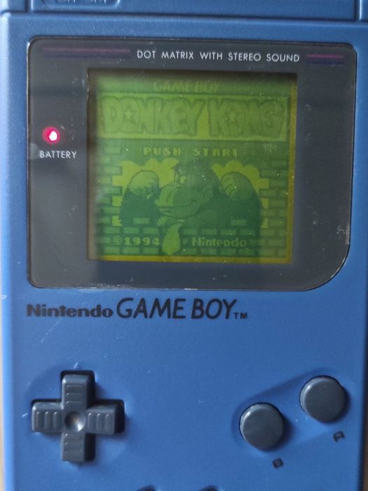 Nintendo Game Boy DMG-01 Blue (Play It Loud!) + гра Donkey Kong