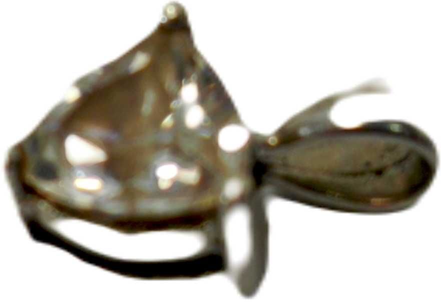 Srebrna zawieszka z kamyczkiem