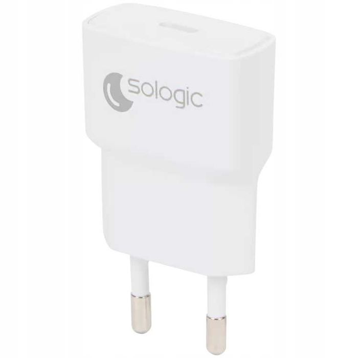 Ładowarka ścienna USB Sologic 1x USB-C 5W BIAŁA lub Czarna --PROMOCJA ...