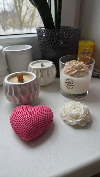 Арома свічки,арома саше, гіпсові кашпо