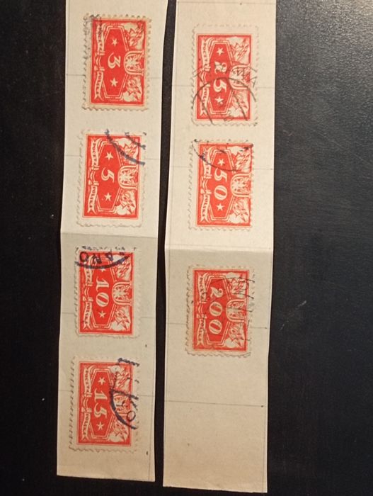 7 selos oficial 1920 - Polonia -  Poczta Polska - 	Polonia
