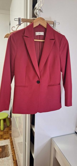 Blazer Mango vermelho escuro Xs