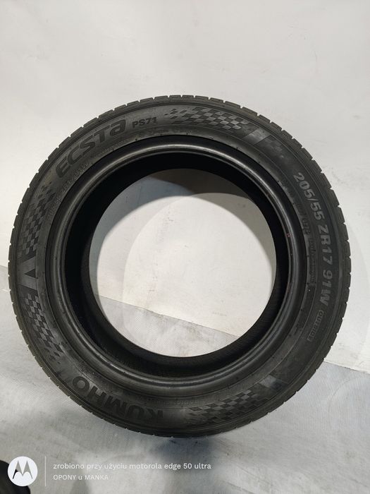 205/55/17 Kumho Ecsta PS71  Letnie Sztuka 7.3mm 3624 Uzywane
