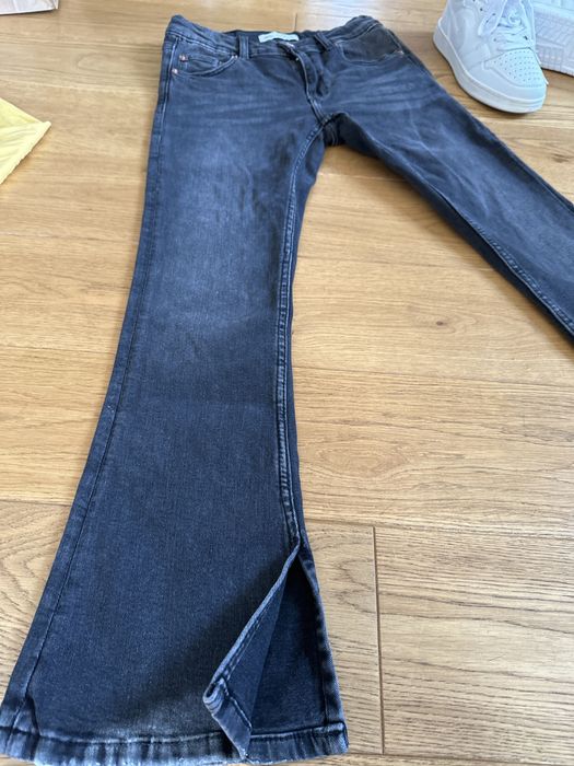 Spodnie jeans ZARA, czarne, rozm.152, 11-12 lat