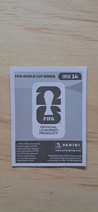 Cromo futebol de Vinicius Jr.(Mundial 2026)da Panini