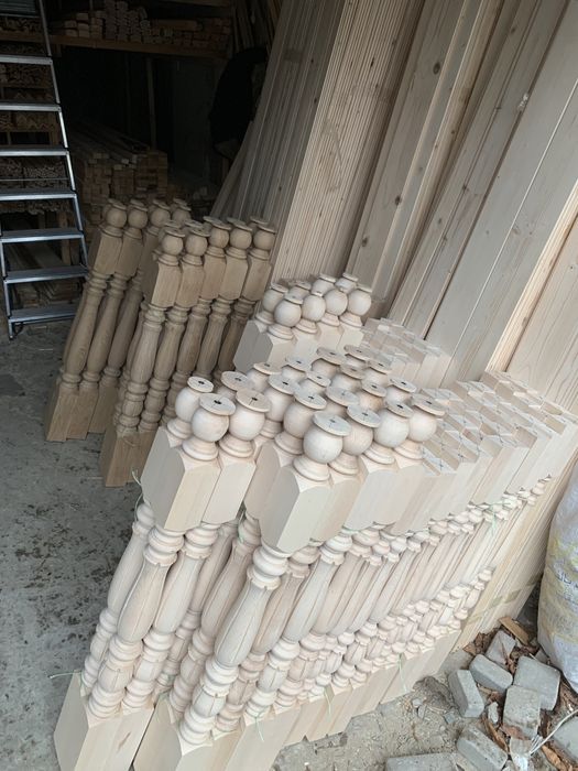 Буд. матеріали з дерева. Вагонка. Плінтуси. Балясини. Рейки.