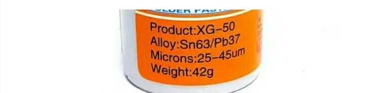 Паяльная паста MECHANIC XG-50, флюс для пайки SMD BGA , 35г з припоєм