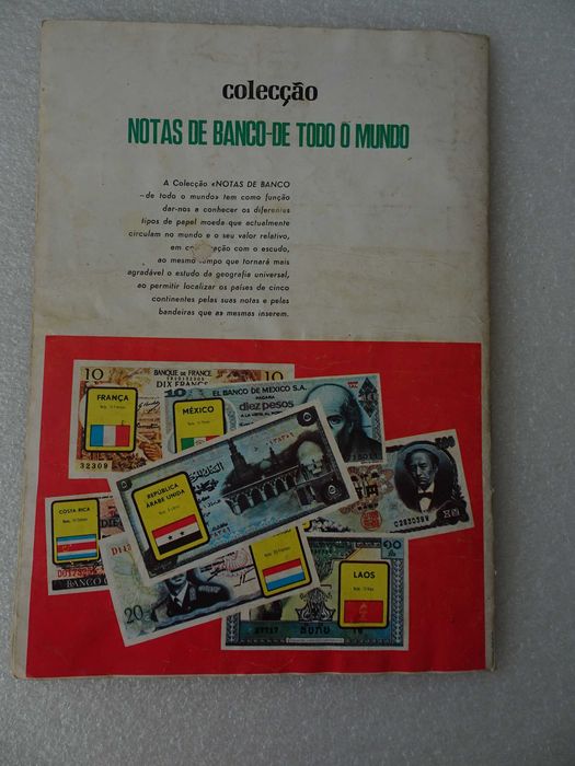 Caderneta de cromos Notas de Banco de Todo o Mundo (faltam 57 cromos)