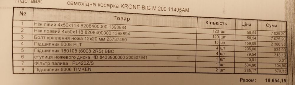 Самохідна косарка Krone Big M400