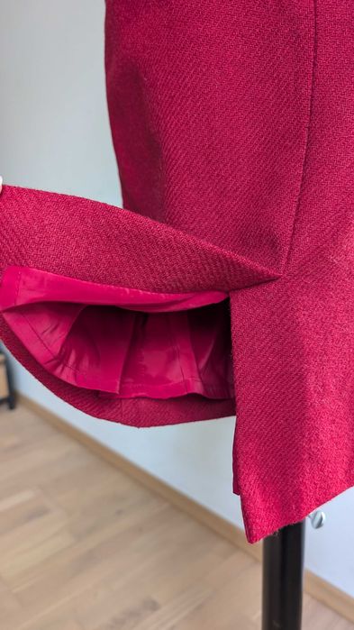 Boden British Tweed by Moon – Czerwona Spódnica Wełniana, Klasyk