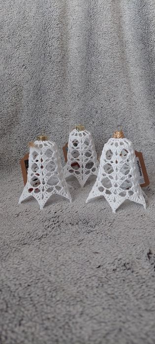 Szydełkowe dzwonki na choinkę