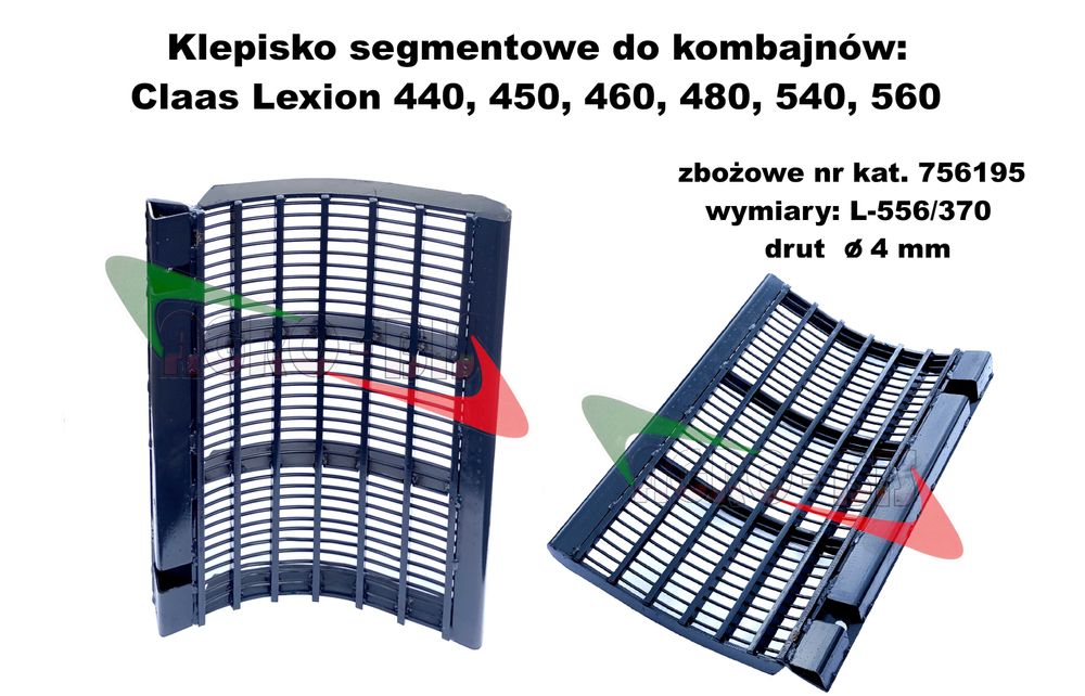 Klepisko segment. kukurydza nr.kat. 756.195, 735.594  Claas Lexion