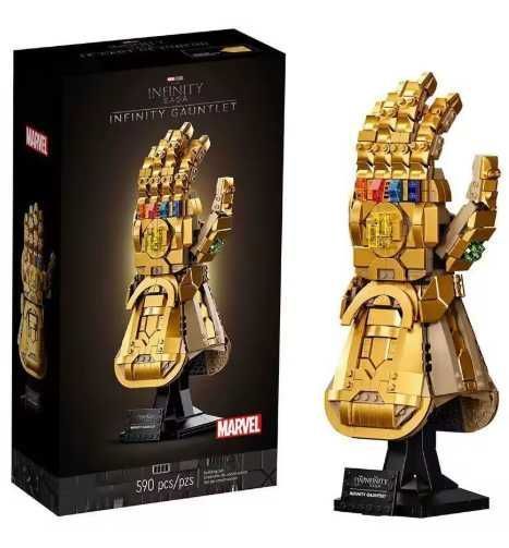 ‼️КОЛЬОРОВА КОРОБКА‼️ Золота Рукавиця конструктор подібний до Lego