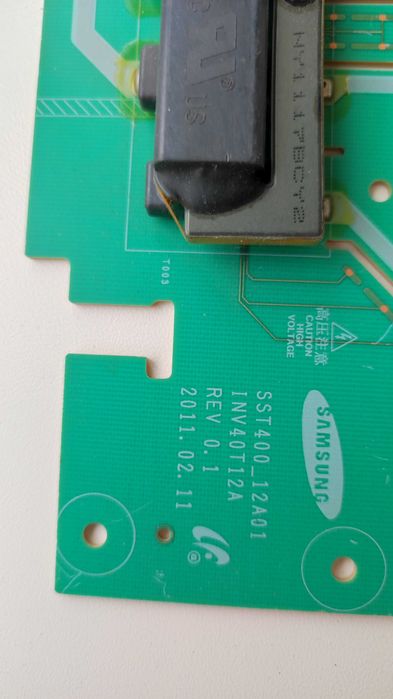 Плата инвертор подсветки SST400_12A01 для тв Samsung LE40D551: 450 грн ...