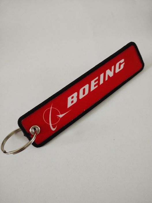 Breloczek Boeing dwustronny materiałowy