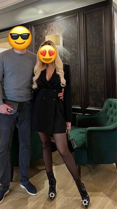 Плаття-піджак бренду Miss Diamond чорного кольору, розмір С/М