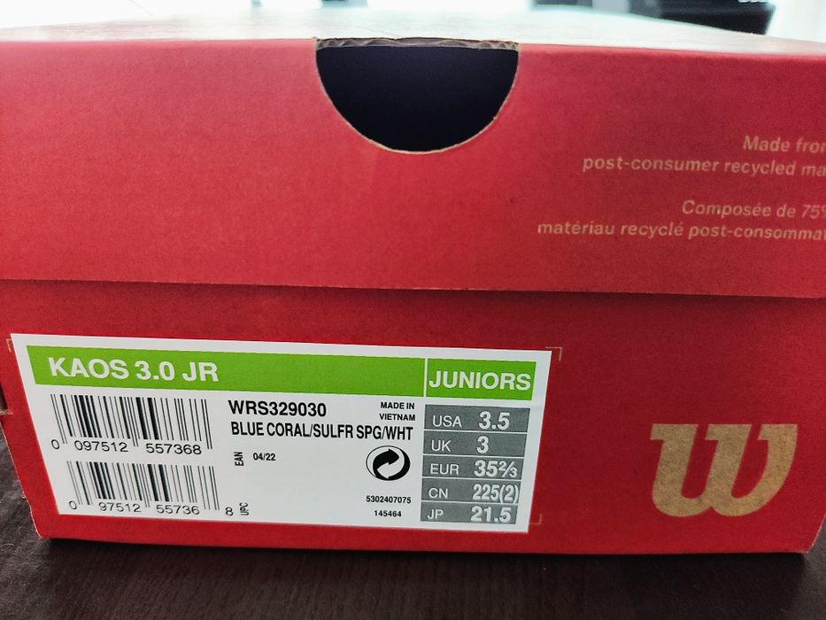 Sapatilhas ténis Wilson Kaos 3.0 Junior 35/36