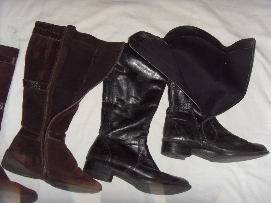 Сапожки,чобітки жіночі деми- шкіра нат./замша-HELIOFORM,37,5/40