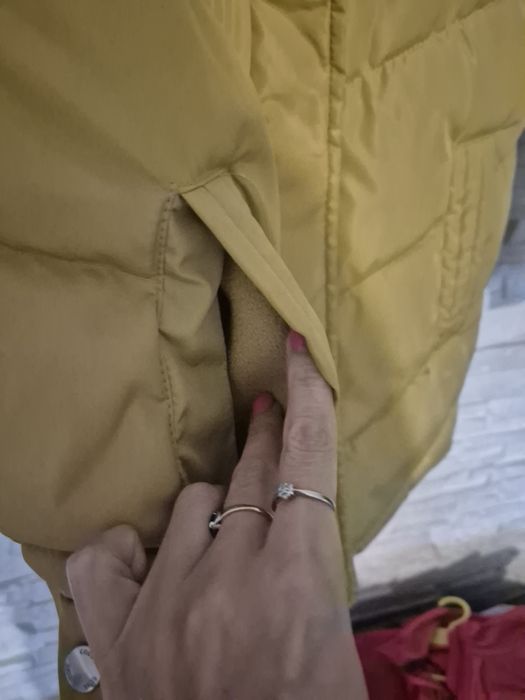 Kurtka zimowa gruba dziewczęca 134cm