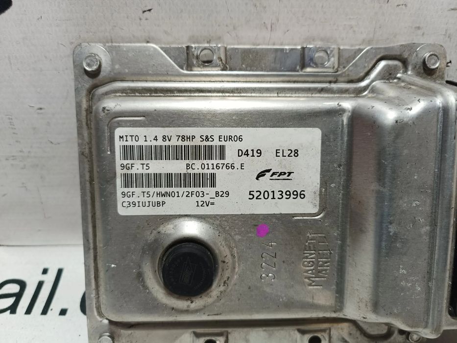CENTRALINA ECU MOTOR MAGNETI MARELLI 9GF.T5 52013996 ALFA ROMEO MITO