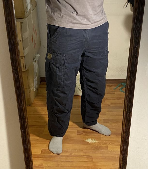(M) Штаны карго на утяжках SUPERDRY zara штани cargo pants