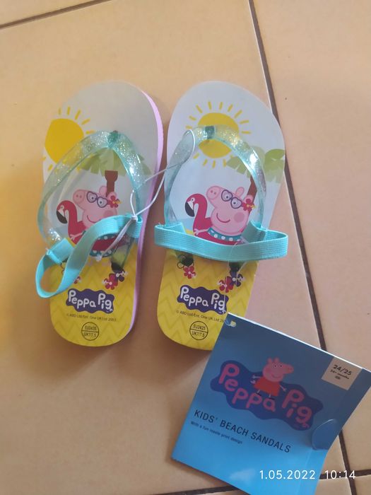 Klapki basenowe, nowe Peppa 24/25