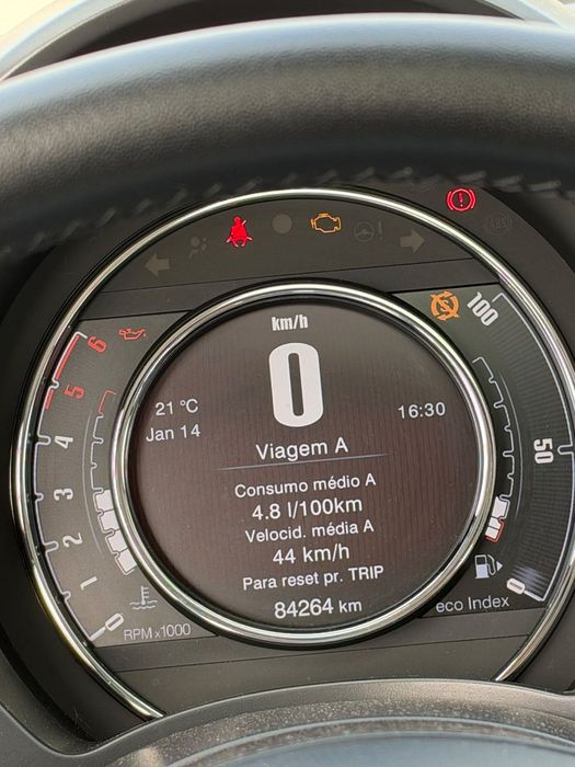 Fiat 500 Diesel 95 CV | 2017 | 84.000 km | Teto de Abrir