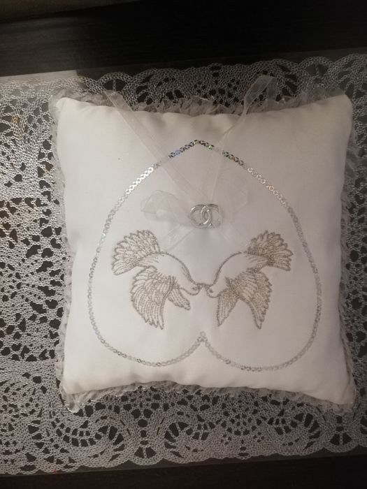 Poduszka na obrączki, poduszeczka