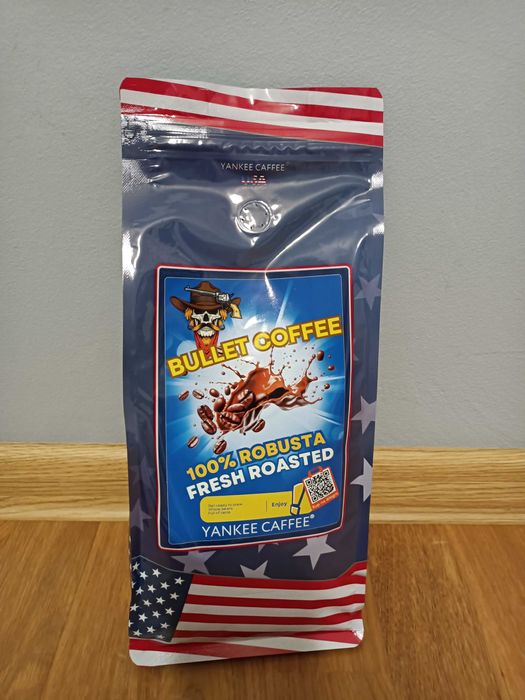 Kawa ziarnista 1 kg Świeżo palona 100% Robusta BULLET COFFEE