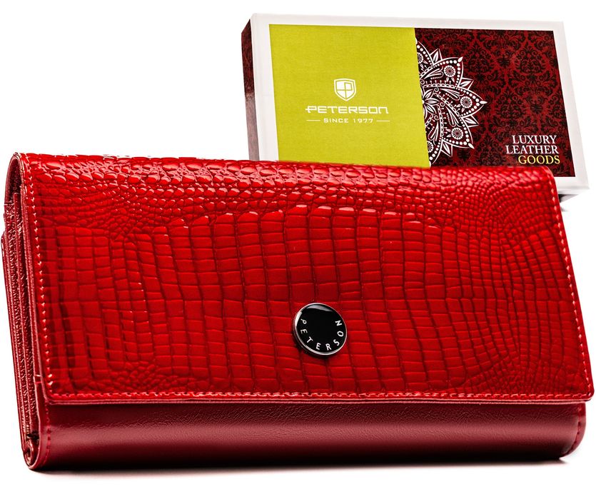 Portfel damski skórzany PTN 42100-RS-3610 RED