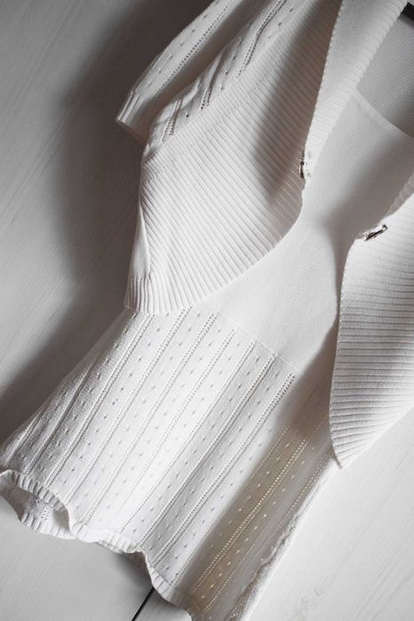 Bluzka XS S 34 podkoszulka + bolerko retro vintage dopasowana