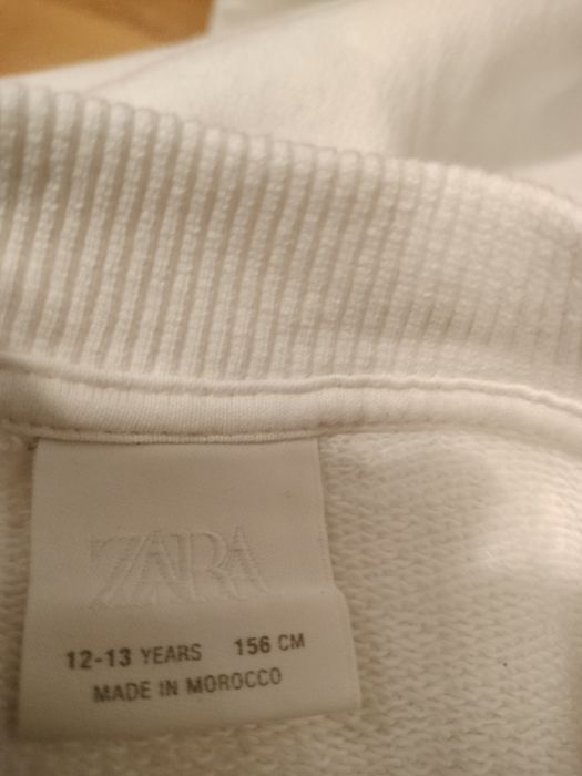 Dres Zara biało różowy 152
