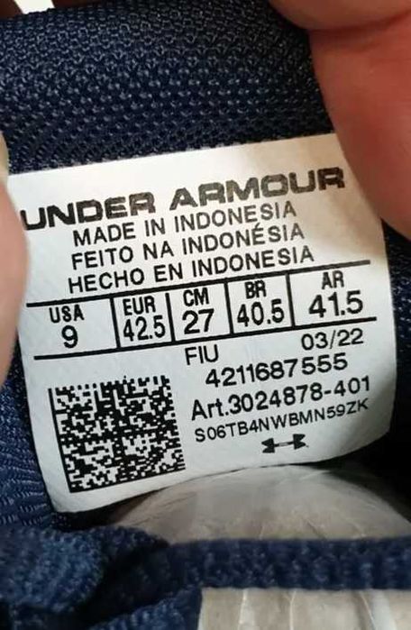 Under Armour кросівки оригінал 41