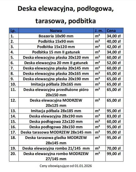 Deska podłogowa świerkowa, podłogówka