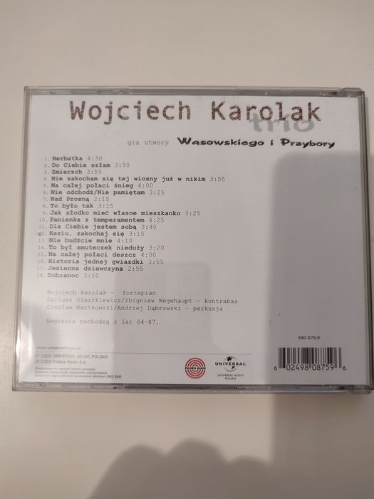 Wojciech Karolak trio gra utwory Wasowskiego i Przybory CD
