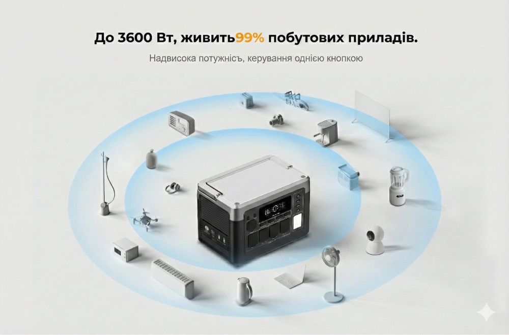 Нова зарядна станція Oukitel P1500E Plus 1800W 1536Wh.